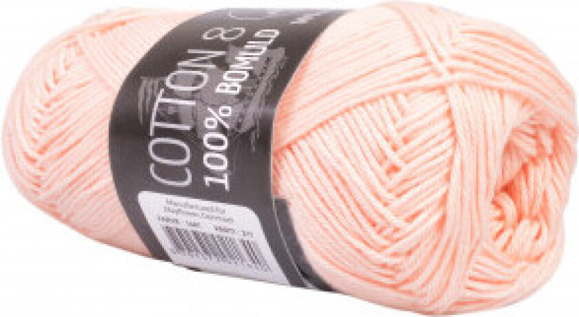 Cotton 8/4 Garn Unicolor 1455 Isblå