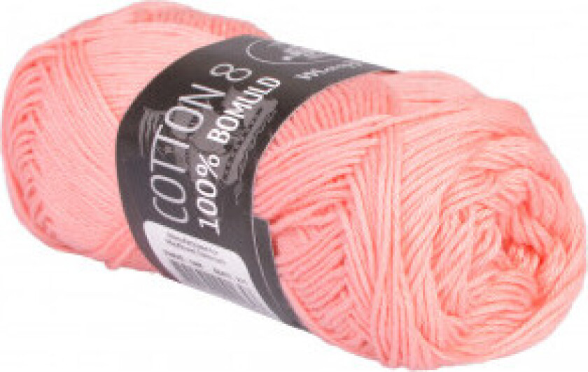 Cotton 8/4 Garn Unicolor 1455 Isblå