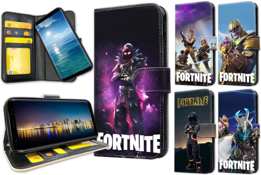 Samsung Galaxy S10 Plus - Lommebok Deksel Fortnite