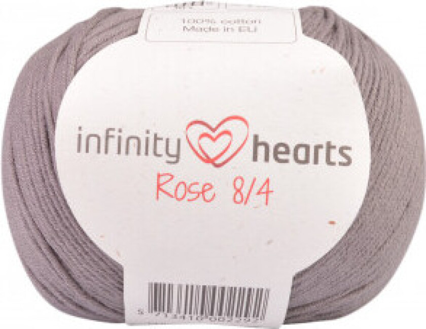 Rose 8/4 Garn Unicolor 235 Grå