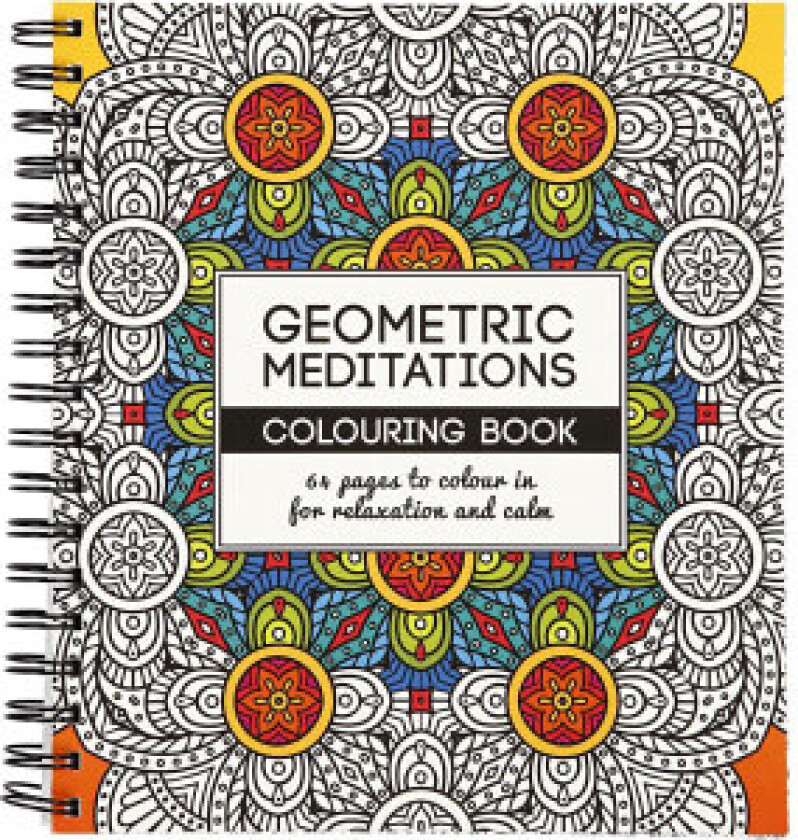 Mindfulness Malebok Geometrisk 19,5x23cm - 64 sider