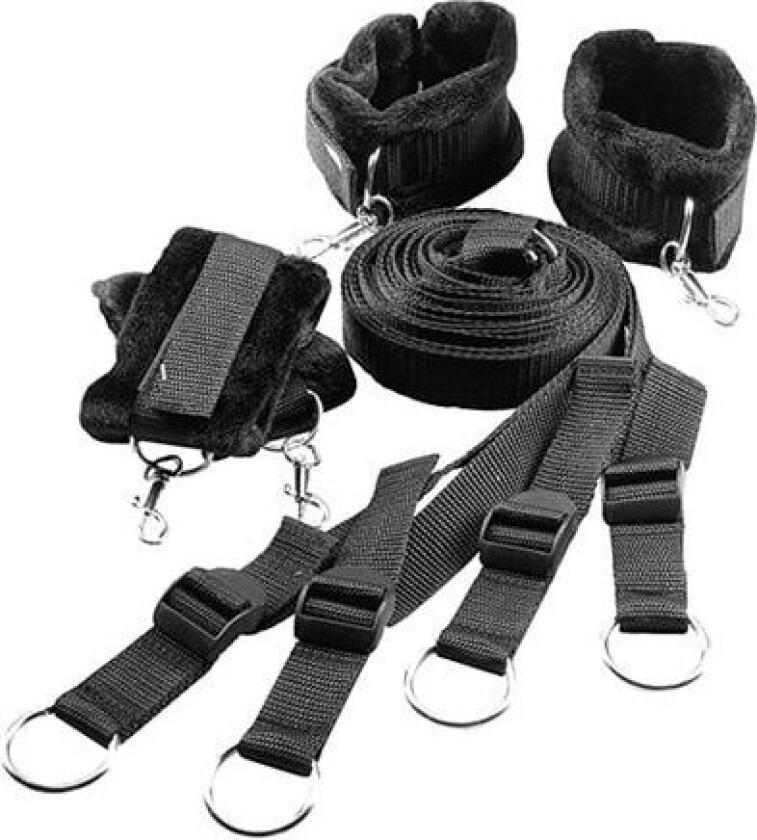 Dream Toys Blaze Bed Restraint Set Hånd og fotjern