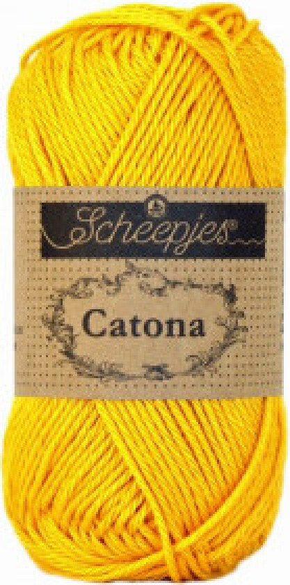 Catona Garn Unicolour 208 Gult Gull