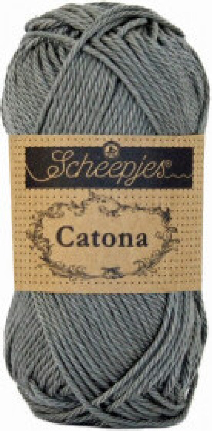 Catona Garn Unicolor 242 Metall Grå