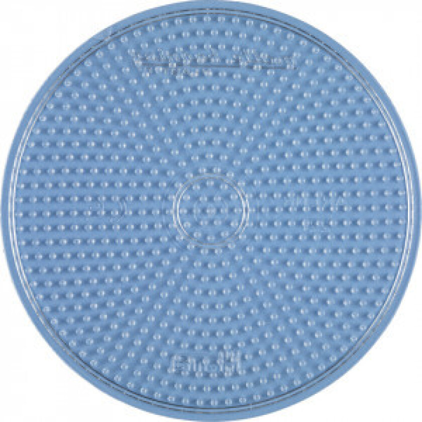 Bilde av Midi Perleplate Rund Stor Transparent 15cm - 1 stk