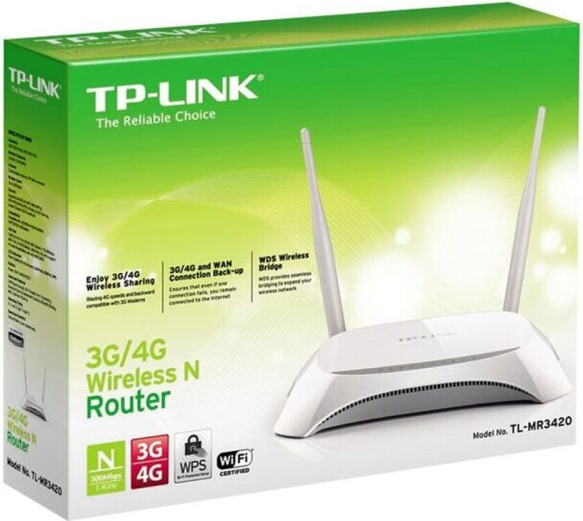 Tp-link Tl-mr3420 3g/4g 300mbps Wireless N Router