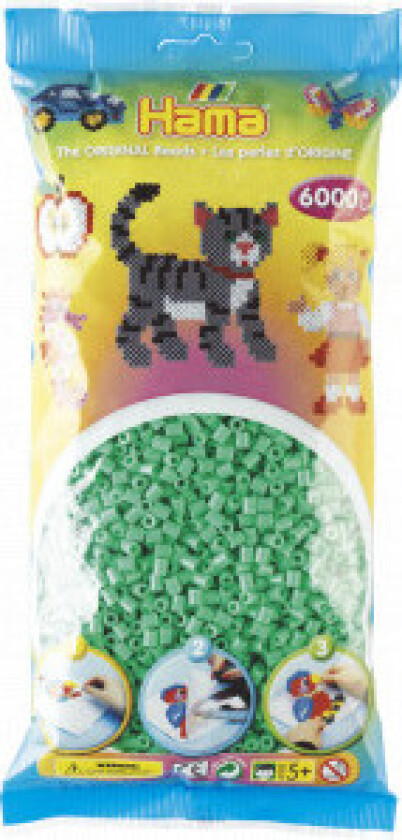 Midi Perler 205-11 Lysegrønn - 6000 stk