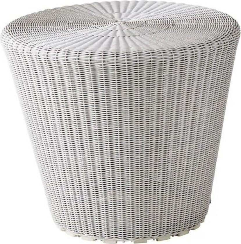 Kingston bord/fotpall White grey