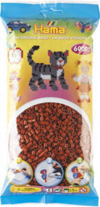 Midi-perler 205-20 Maroon - 6000 stk.