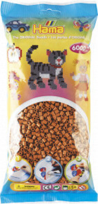 Midi-perler 205-21 Lysebrun - 6000 stk.