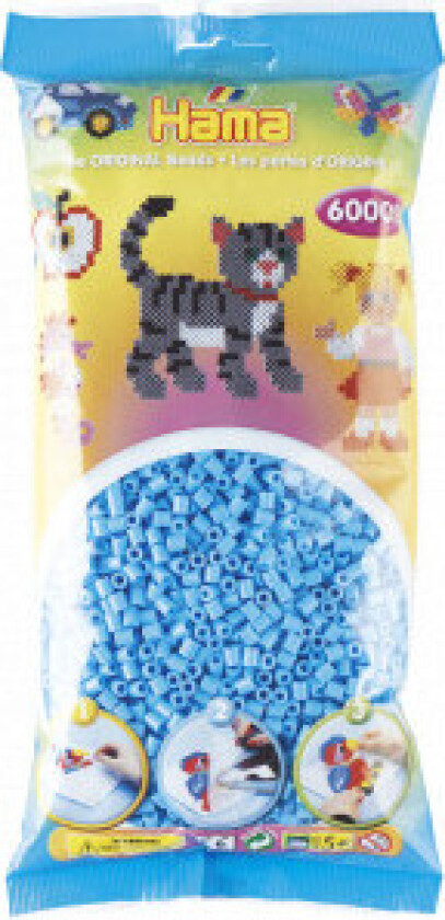Midi Perler 205-46 Pastellblå - 6000 stk