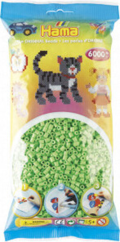 Midi Perler 205-47 Pastellgrønn - 6000 stk