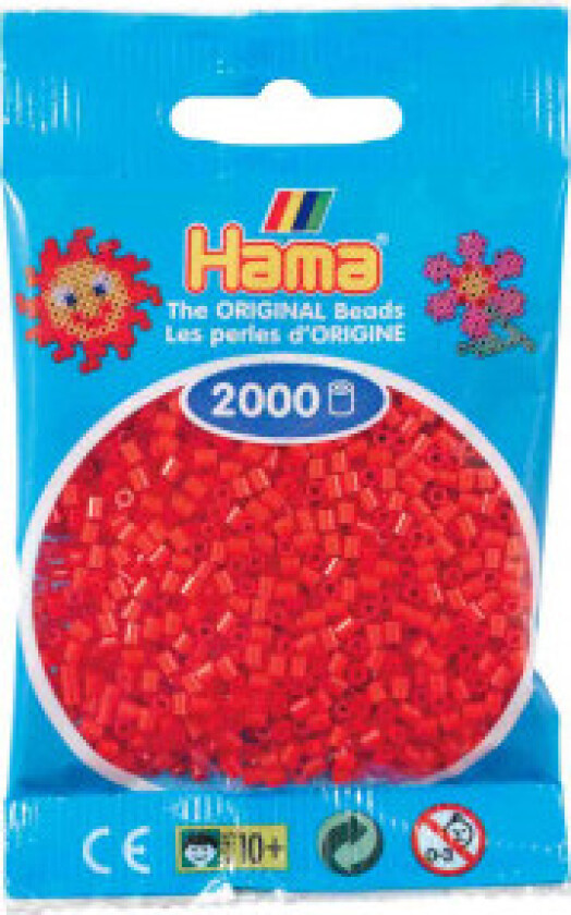 Mini Beads 501-05 Red - 2000 stk.