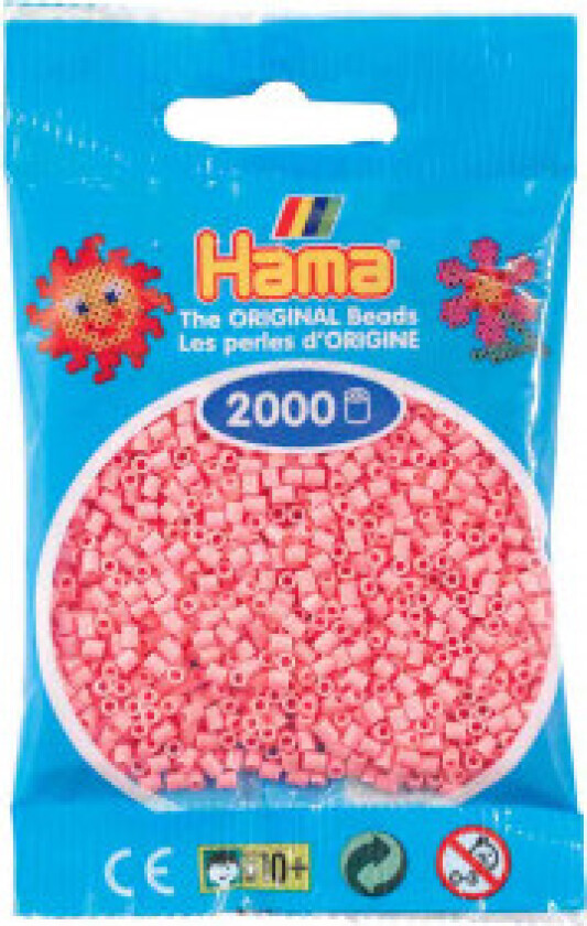 Mini Perler 501-06 Rosa - 2000 stk