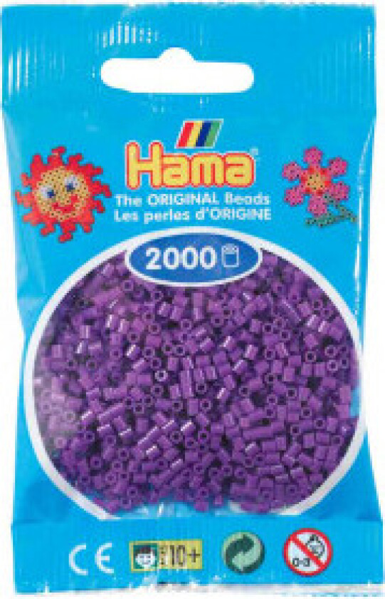 Mini Beads 501-07 Purple - 2000 stk.