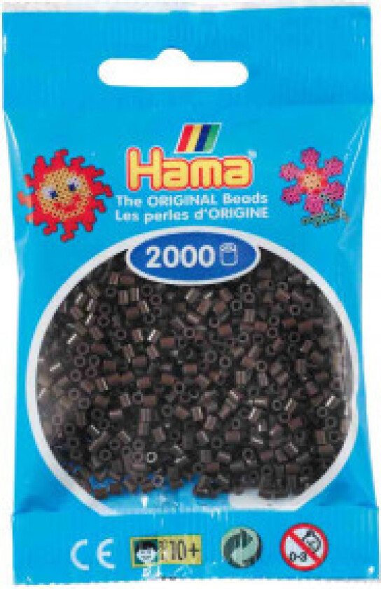 Mini Beads 501-12 Brown - 2000 stk.