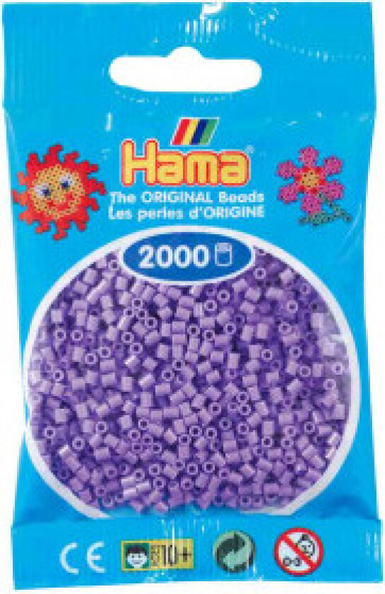 Mini Perler 501-45 Pastell Lilla - 2000 stk