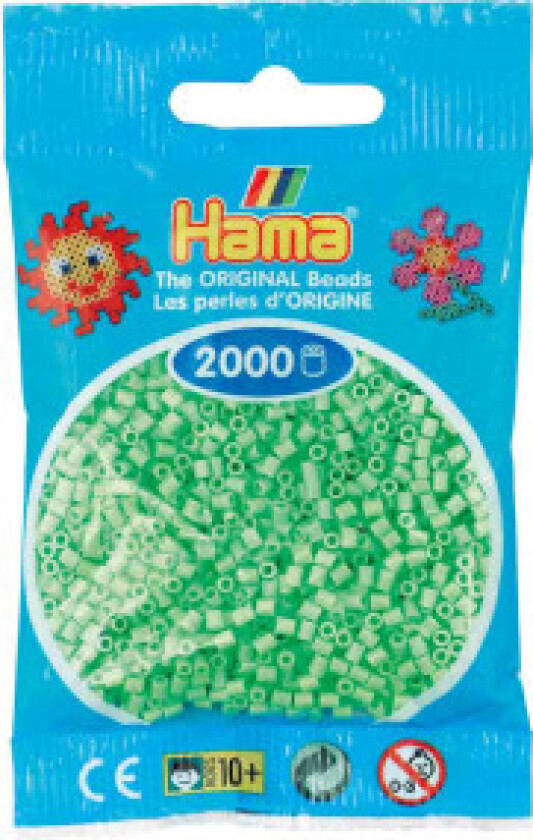 Mini Perler 501-47 Pastell Grønn - 2000 stk