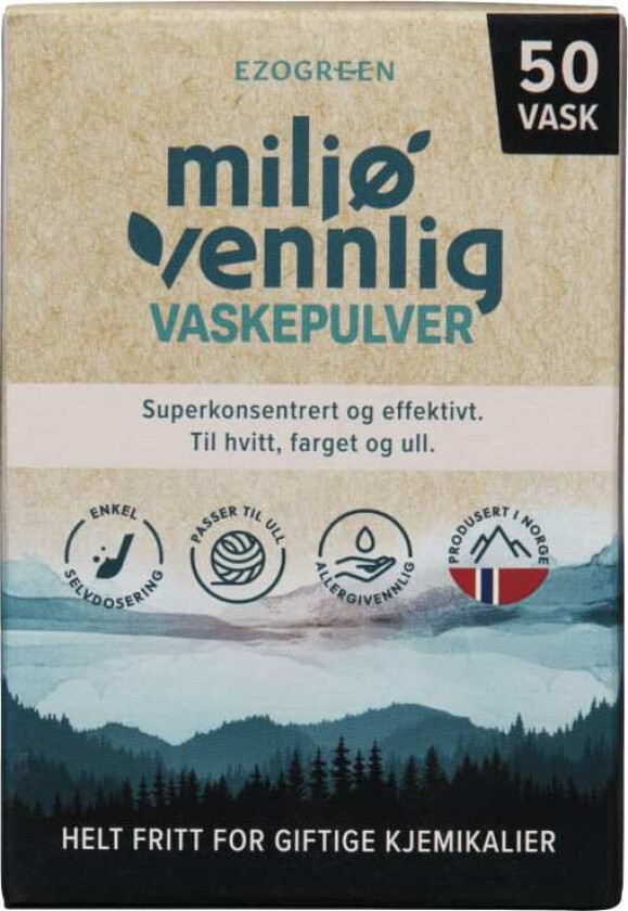 Vaskepulver Tøy 250g