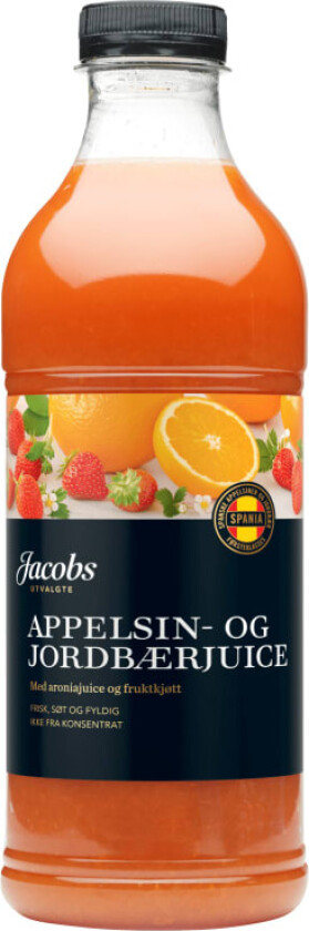 Appelsin&Jordbær Juice 1l Jacobs