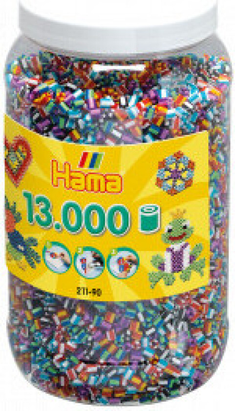 Midi-perler 211-90 Mix 90 - 13 000 stk.