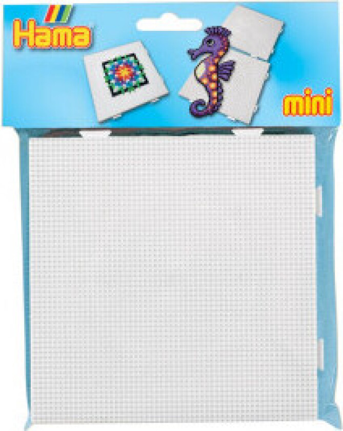 Bilde av Mini Pose 5201 Samleplate Firkant perleplate Hvit 14x14cm - 2 stk