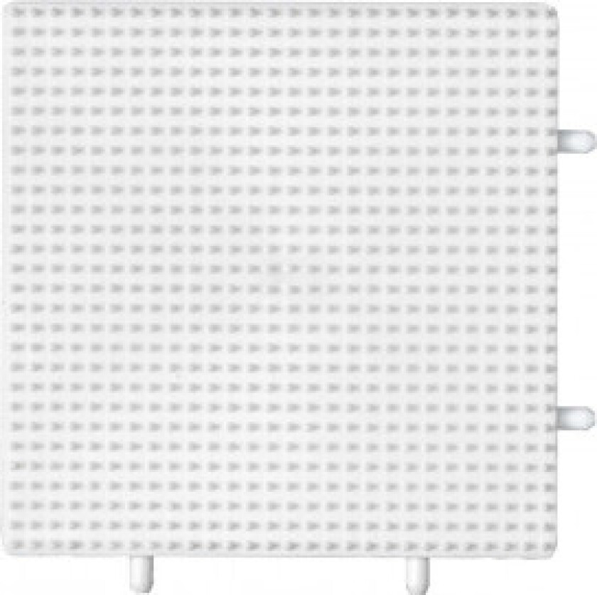 Bilde av Mini Perleplate Samleplate Firkant Hvit 7x7cm - 1 stk