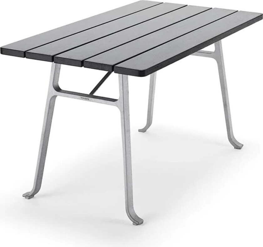 Seriff bord Mahogni svart beis, rått aluminiumstativ