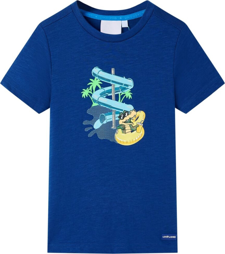 T-skjorte for barn mørkeblå 128