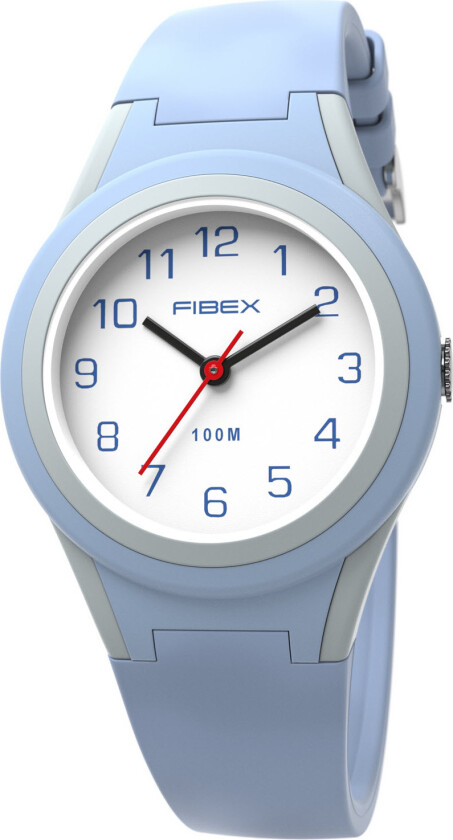 Mini 100M Aqua Classic FIBEXAAO03 - Kvarts - Blå Grå - Unisex - Silikon - Akryl