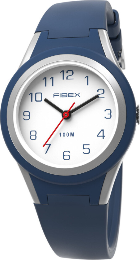 Mini 100M Aqua Classic FIBEXAAO05 - Kvarts - Blå Sølv - Unisex - Silikon - Akryl
