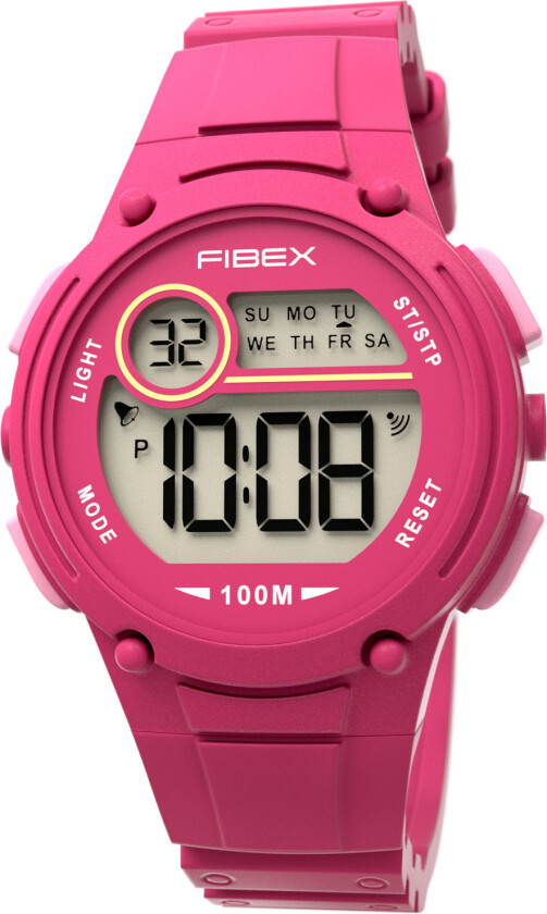 Mini Digital 100M Water Resist FIBEX84BAP02 - Digital - Lyserød Rosa - Unisex - Silikon -