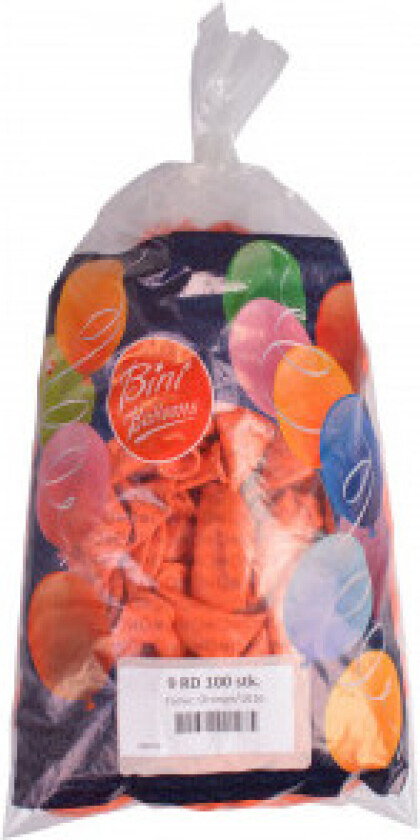 Balloner Oransje Ø26cm - 100 stk