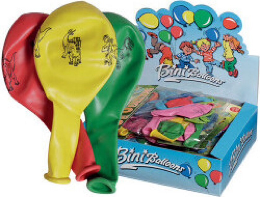 Ballonger Dinosaur Ass. farger Ø26cm - 8 stk