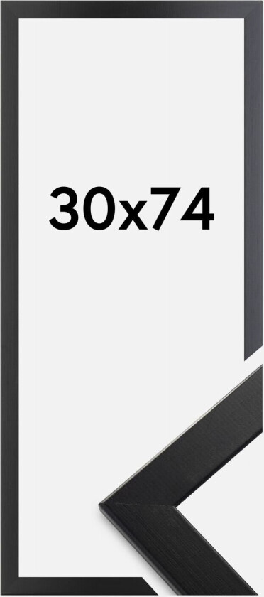 Ramme Trendline Akrylglass Svart 30x74 Cm