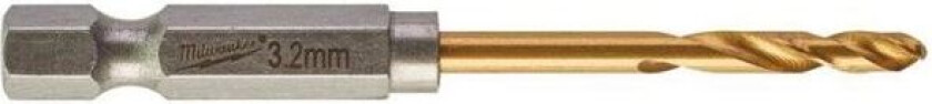 SHOCKWAVE Red Hex HSS-G TIN Metallbor 2-pakning 3,2 mm