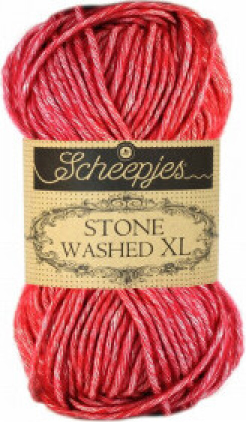 Stone Washed XL Garn Mix 847 Red Jaspis