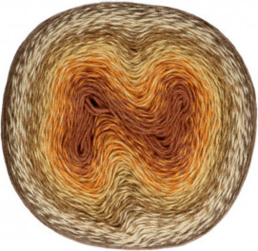 Woolly Whirl Garn Print 471 Sjokolade Vermicelli