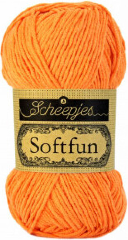 Softfun Garn Unicolor 2427 Oransje