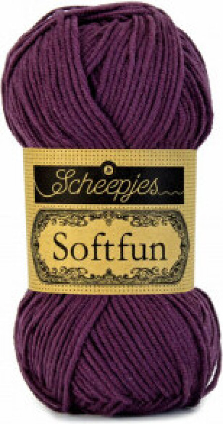 Softfun Garn Unicolor 2493 Aubergine