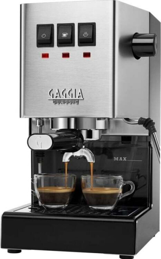 Kaffemaskin Gaggia - ny klassisk EVO polert rustfritt stål