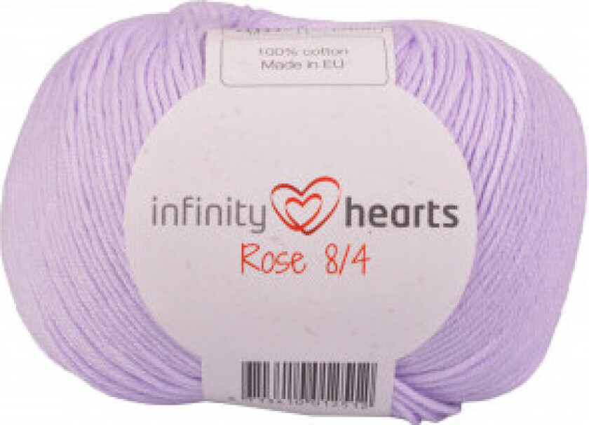 Rose 8/4 Garn Unicolor 66 Lys Lilla