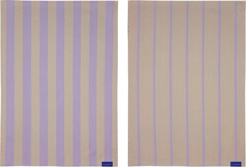 Stripes kjøkkenhåndkle 50x70 cm 2-pack Sand