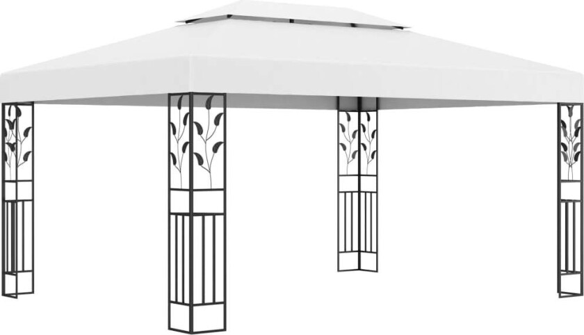 Bilde av Paviljong med dobbelt tak 3x4 m hvit