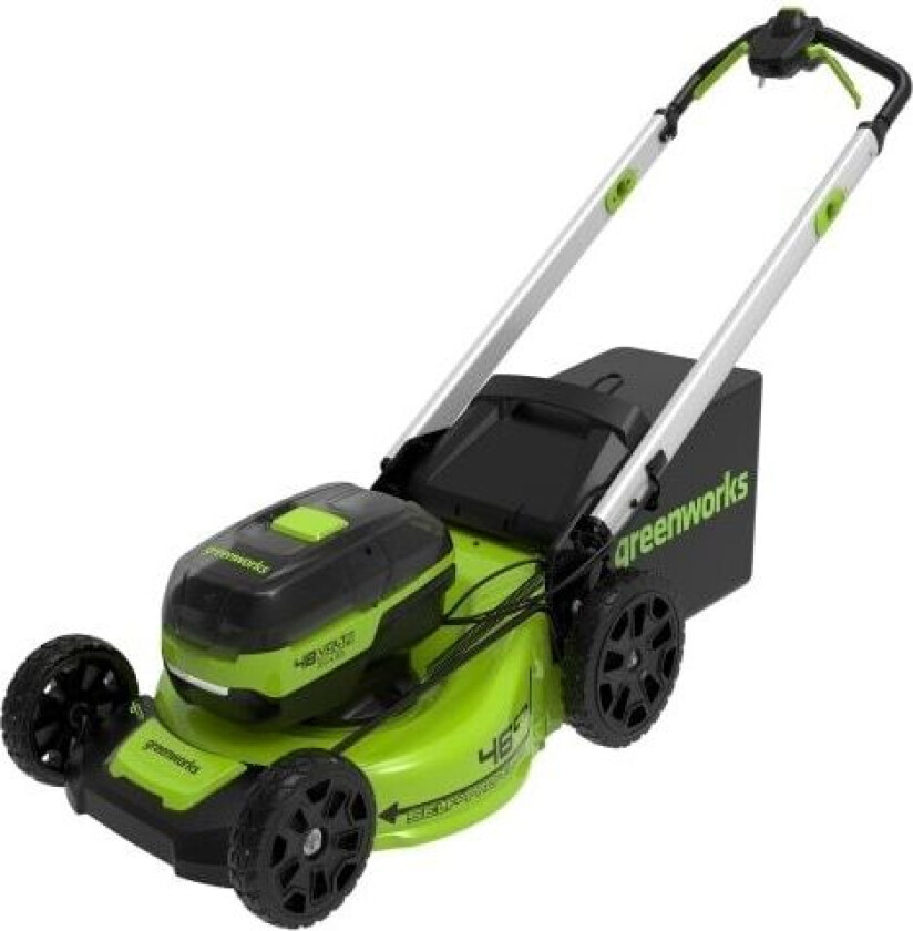 GD24X2LM46SP4K44x Plæneklipper 2x24V 46 cm - med 4x4Ah batteri og dobbelt lader