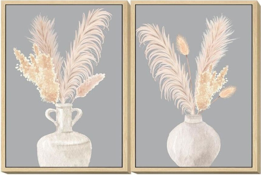 Maleri DKD Home Decor Vase 50 x 4 x 70 cm Shabby Chic (2 kvanta)