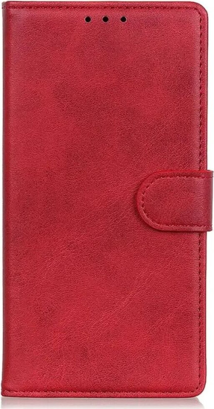 Samsung Galaxy A15 (5G) / A15 Flippdeksel i Kunstskinn med Lommebok - Rød