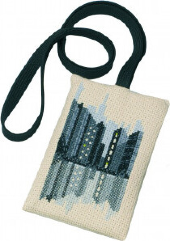 Broderikit etui Skyline til mobil 8x13cm