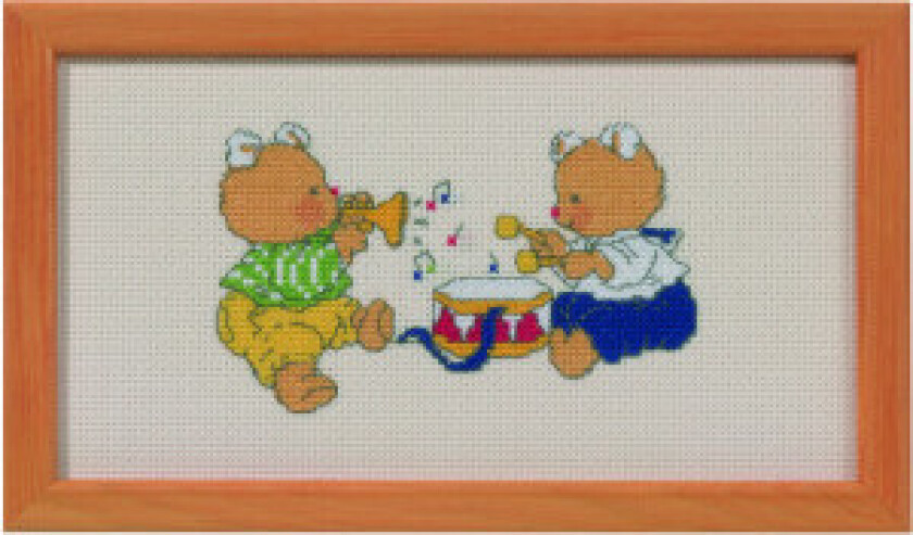 Â Permin Broderisett Bilde Bobbi/Musikanter 11x21cm