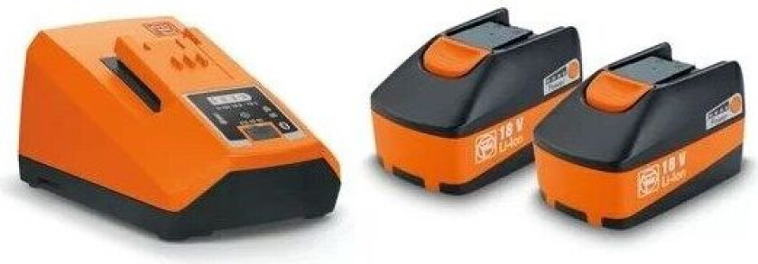 FEIN 92604323010, Batteri- og ladersett, Lithium-Ion (Li-Ion), 6 Ah, 18 V, Fein, Sort, Oransje